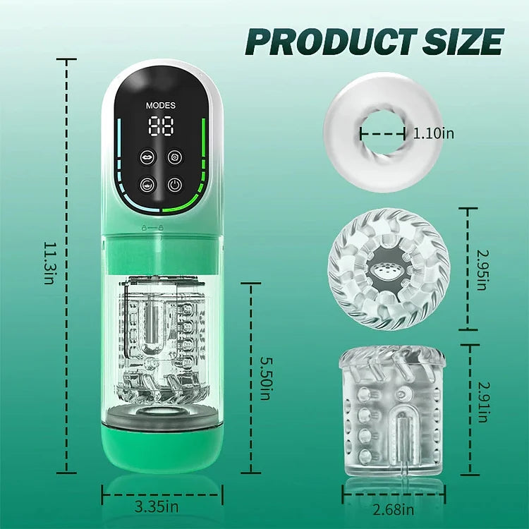 4 in 1 Thrusting Vibrating Sucking Rotating Waterproof Blowjob Machine