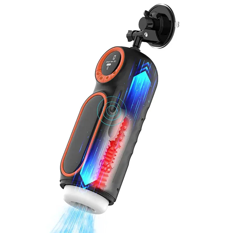 Hands-Free Thrusting Sucking Vibrating Male Masturbator