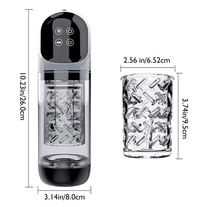 2 In 1 Dual Stimualtion Water Vacuum Pump Male Masturbator