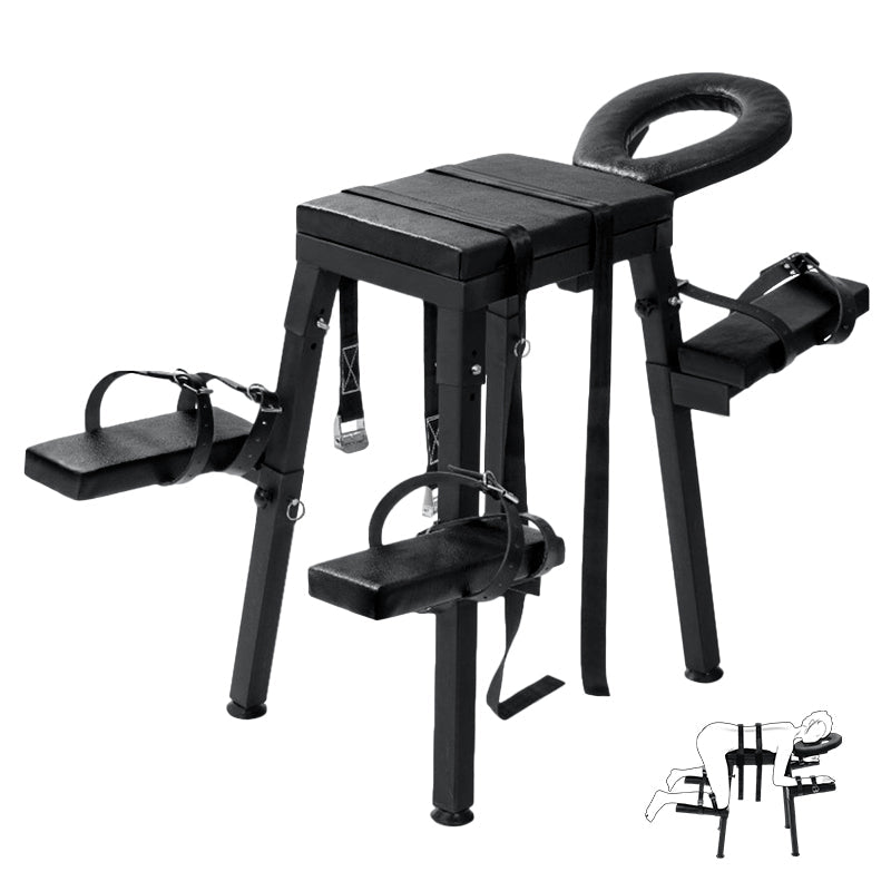 Extreme Sex Chair with Adjustable With Restraint Wrist Cuffs