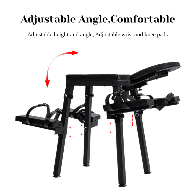 Extreme Sex Chair with Adjustable With Restraint Wrist Cuffs