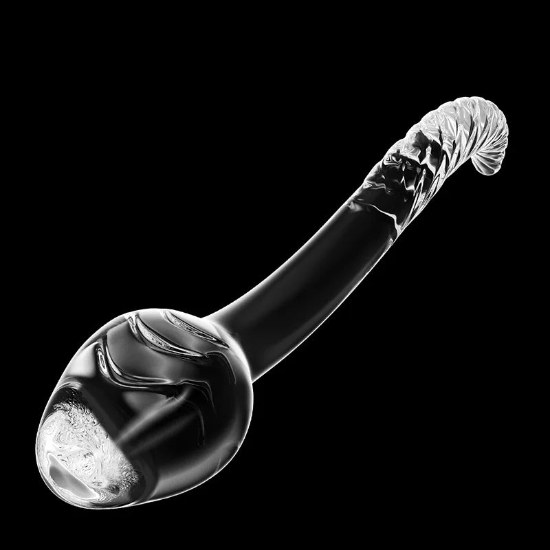 Pointed Crankshaft Glass Dildo 10.03Inch