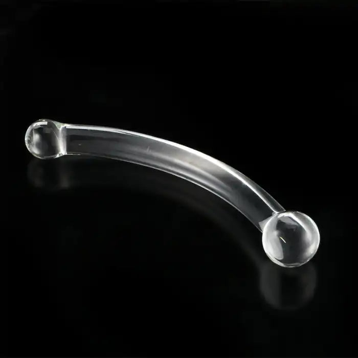 9.4 inch Curved Glass Dildo with Dual Rounded Heads