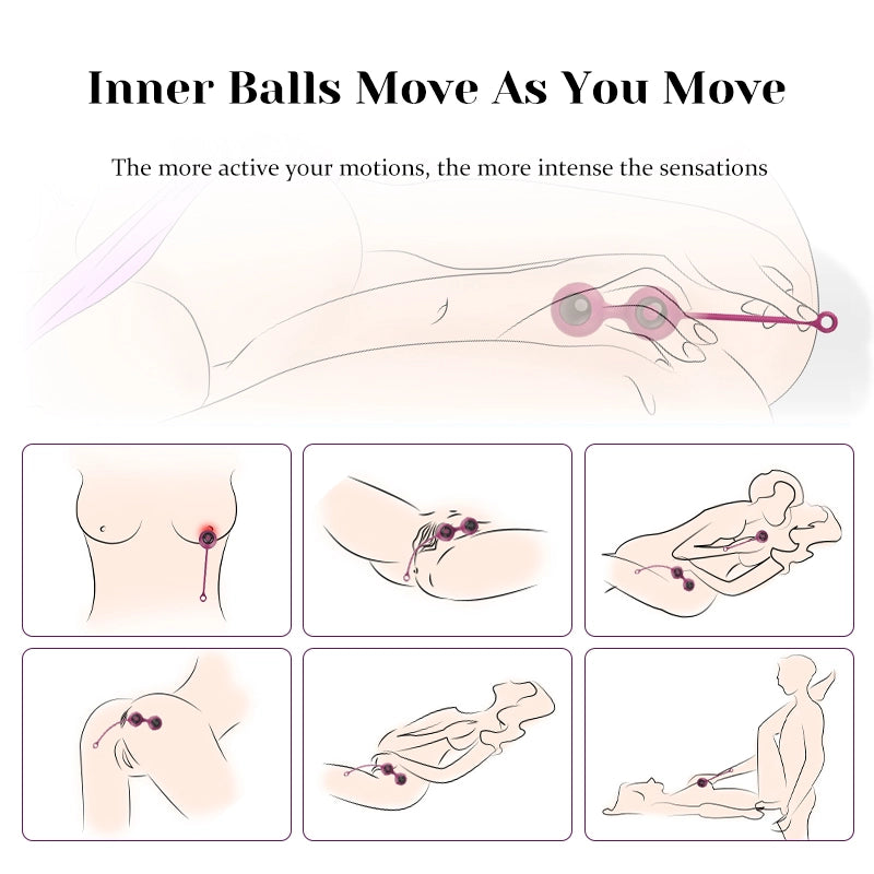 9 Vibrating Wireless Remote Control Kegel Balls