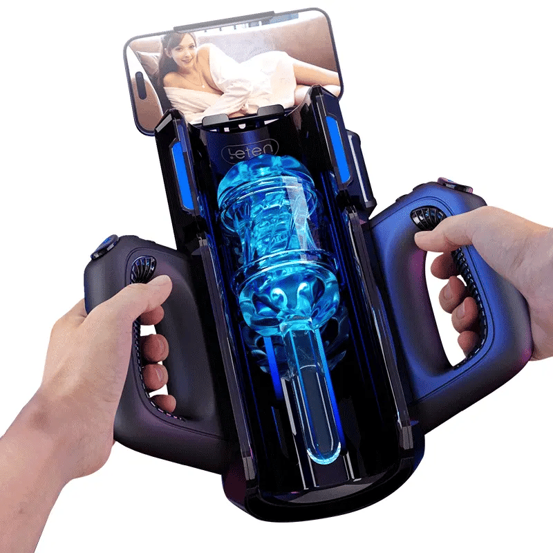 Large Hands-Free Real Feel Masturbator with 2 Sleeves