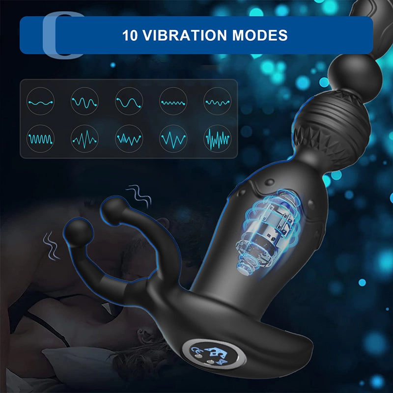 2 In 1 App Controlled Anal Beads With 10 Vibration Modes