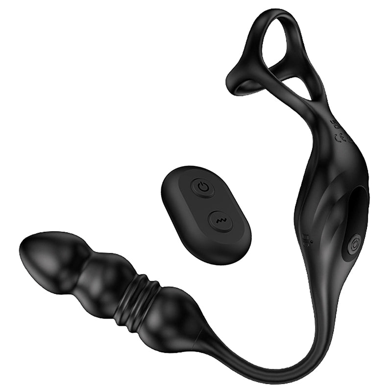 9 Vibration Remote Control Wearable Anal Beads Massager