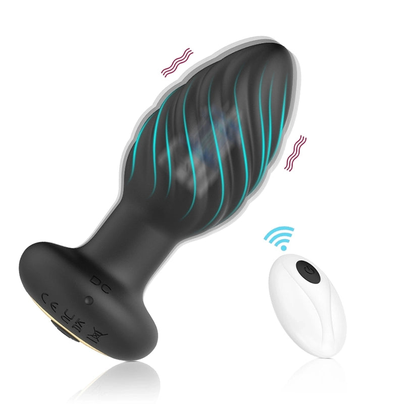 App Remote Control Vibrating Butt Plug with 10 Vibrating Modes