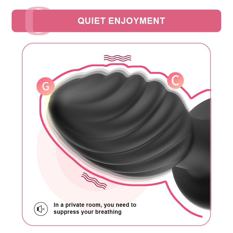 App Remote Control Vibrating Butt Plug with 10 Vibrating Modes