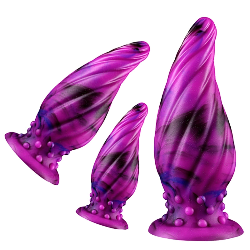 Threaded Liquid Silicone Anal Plugs Set