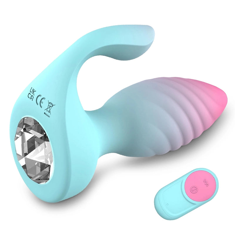 Dual Motor Remote Control Anal Plug with 10 Vibration Modes