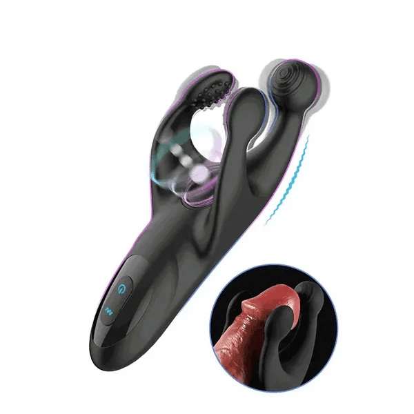 10 Frequency Flapping Vibrating Portable Glans Trainer Masturbator