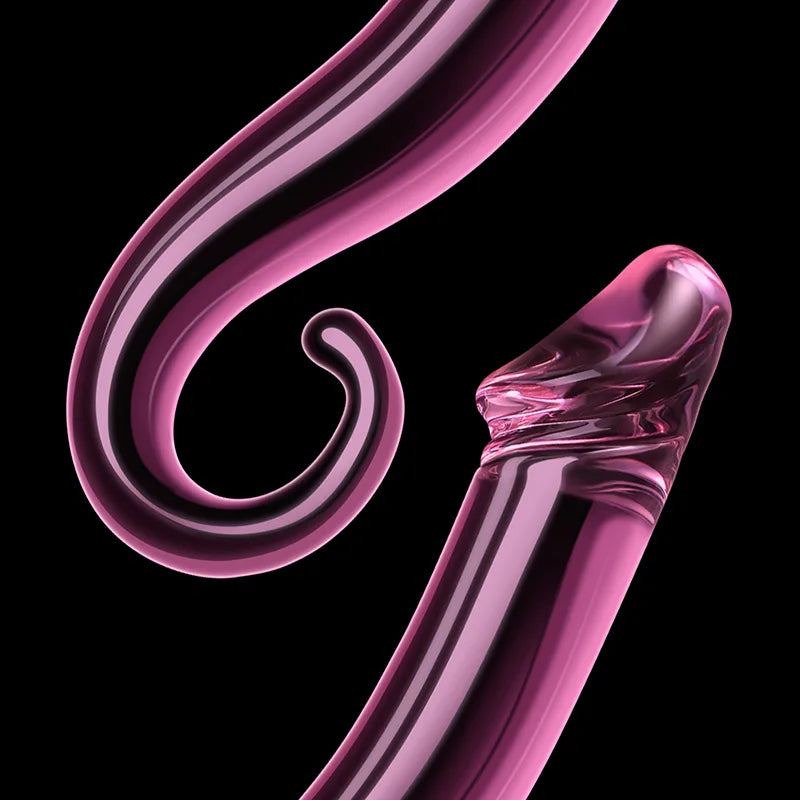 Glass Dildo with Realistic Glans 7.71Inch