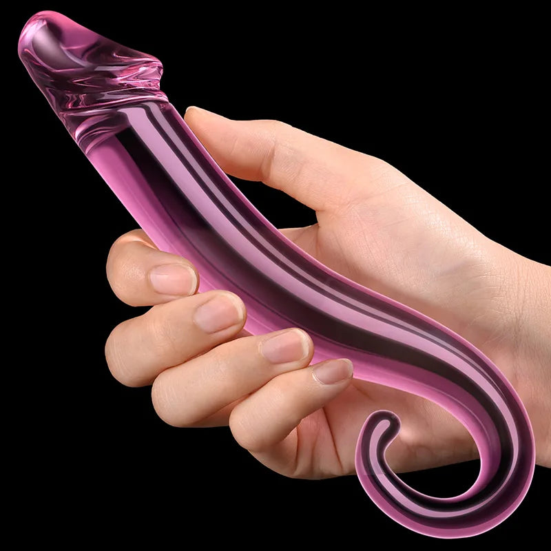 Glass Dildo with Realistic Glans 7.71Inch