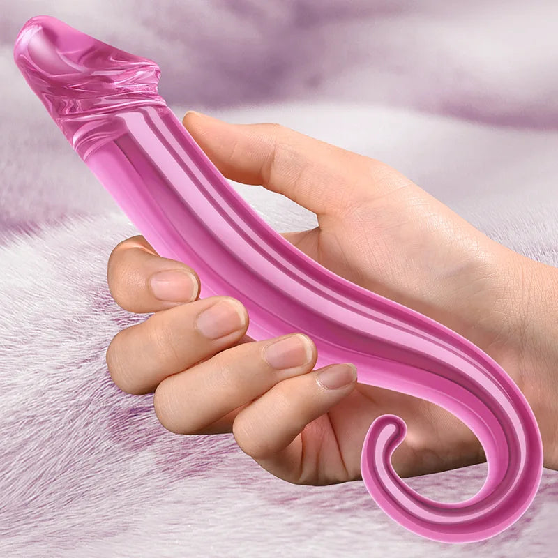 Glass Dildo with Realistic Glans 7.71Inch