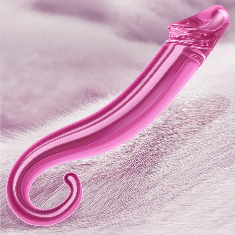Glass Dildo with Realistic Glans 7.71Inch
