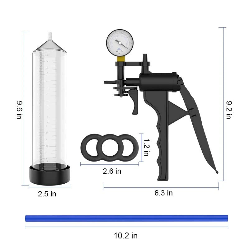 Classic Manual Penis Pump with Barometer & Scale