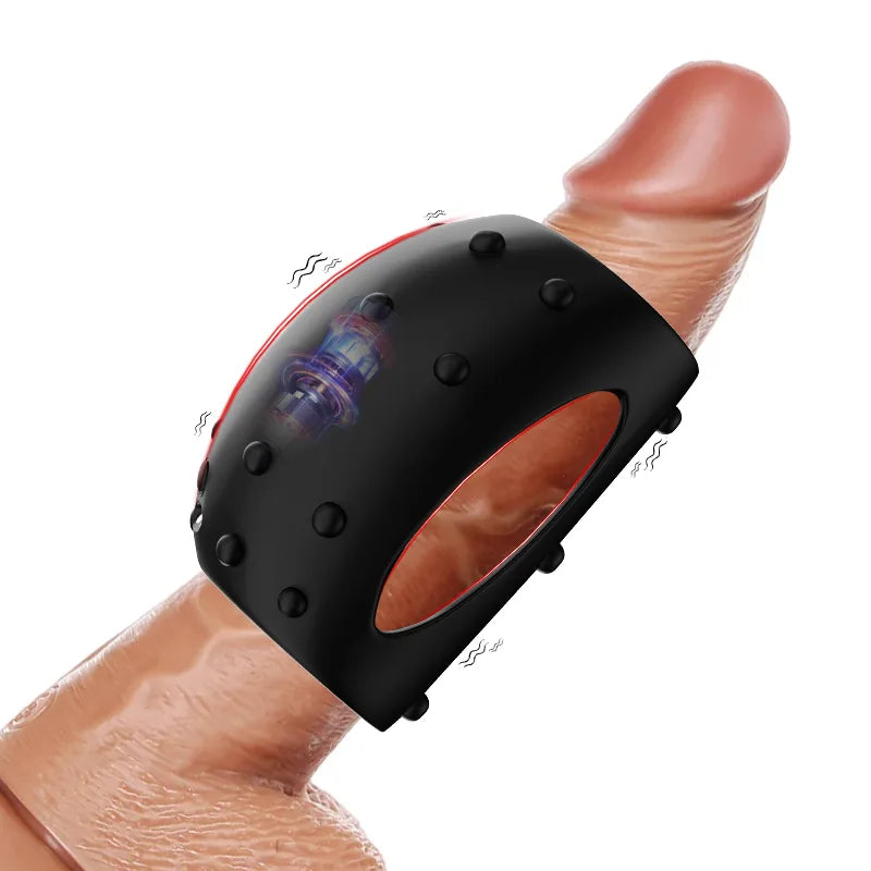 10 Vibrating Mode Penis Ring Wearable Penis Sleeve
