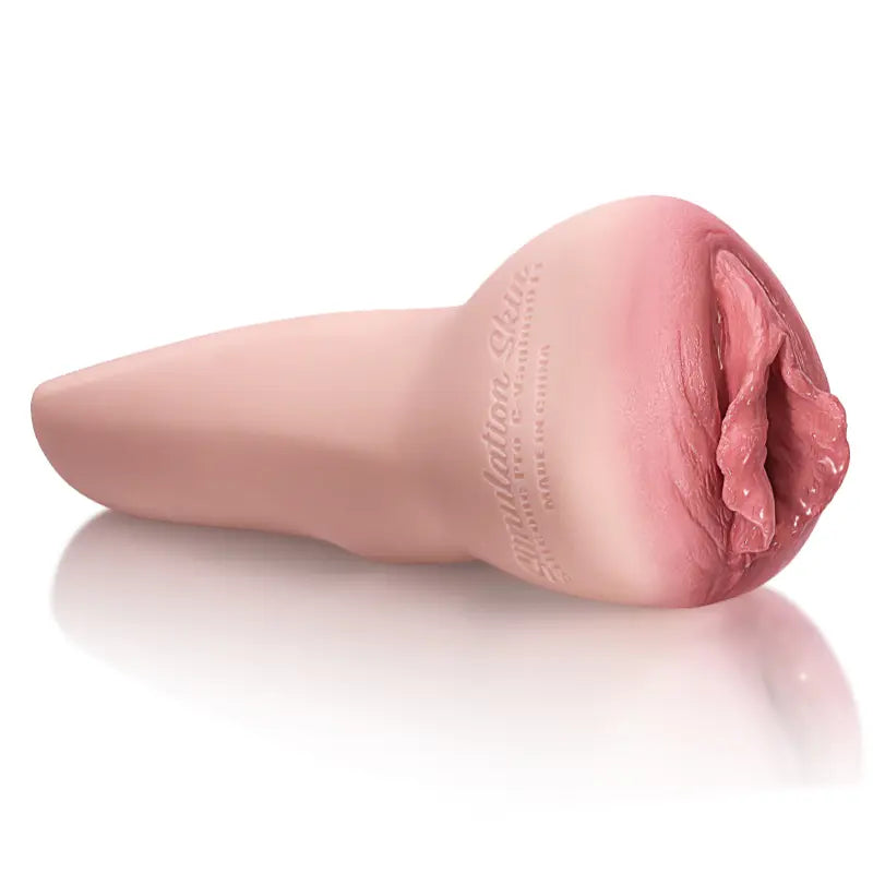 Handheld Realistic Silicone Vagina Cup Pocket Pussy Masturbator