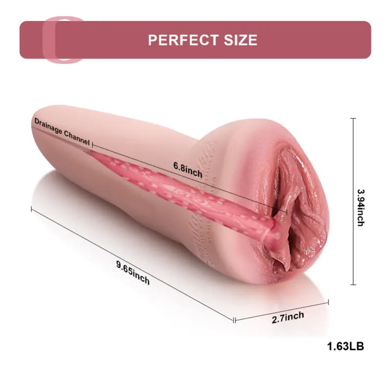 Handheld Realistic Silicone Vagina Cup Pocket Pussy Masturbator
