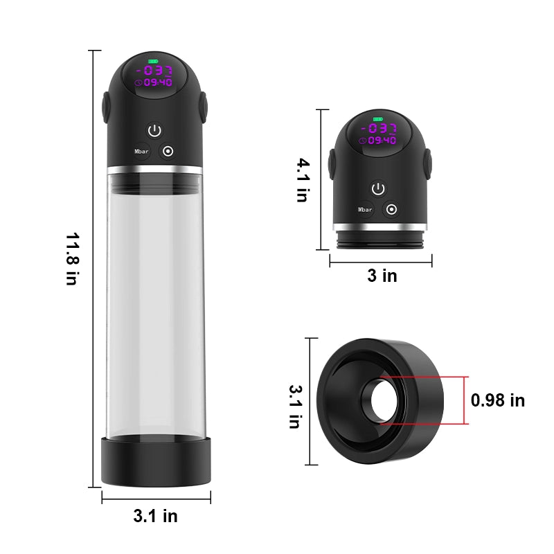 4 Suction Vacuum Penis Pump with Digital Display