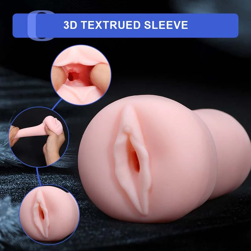 6 Suction Moaning Vacuum Penis Pump with Realistic 3D Sleeve