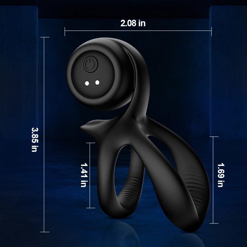 10 Frequency Vibration Ball Lock Cock Ring