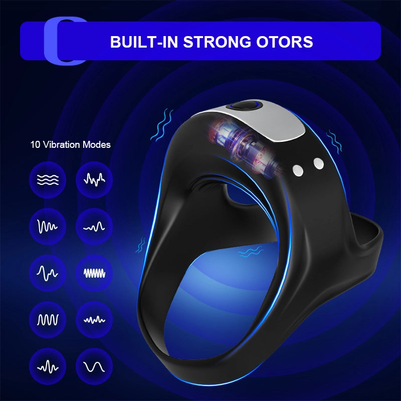 10 Vibration Waterproof Portable Cock Ring