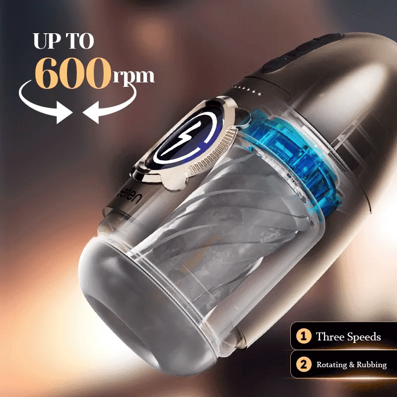 Male Masturbator 7 High Speed Rotating Up To 600rpm