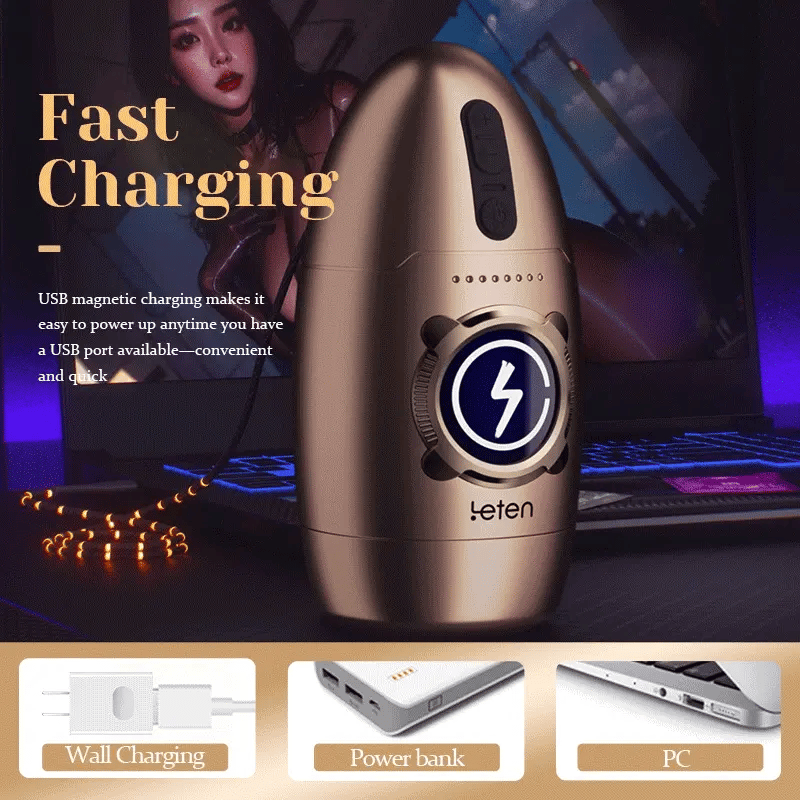 Male Masturbator 7 High Speed Rotating Up To 600rpm
