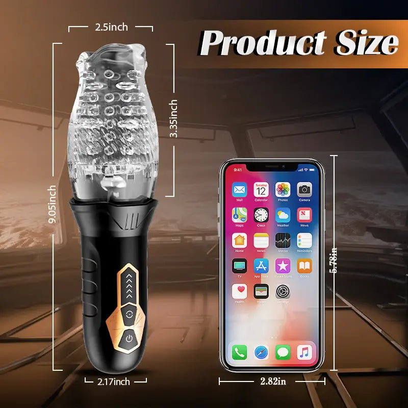 10 Vibration 5 Rotation Oral Sex Simulator