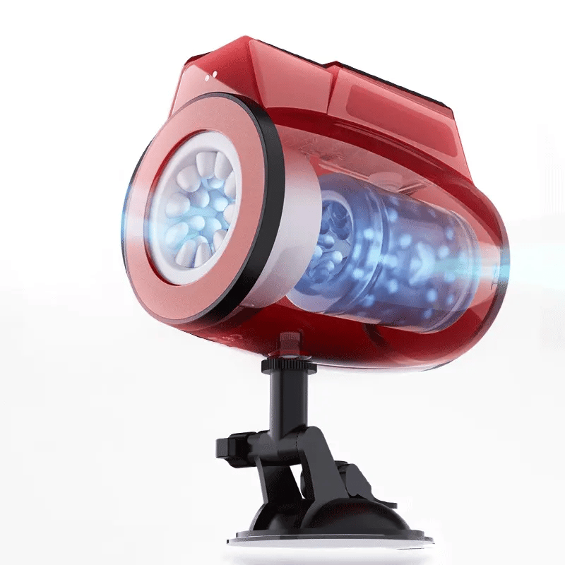 Dual-end Rotating Vibrating Blowjob Male Stroker Machine Waterproof