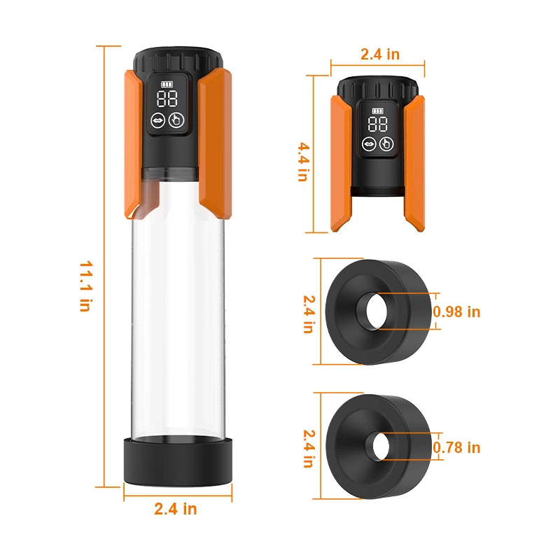 Electric 5 Suction Performance Enhancer Penis Pump 7.9 Inch