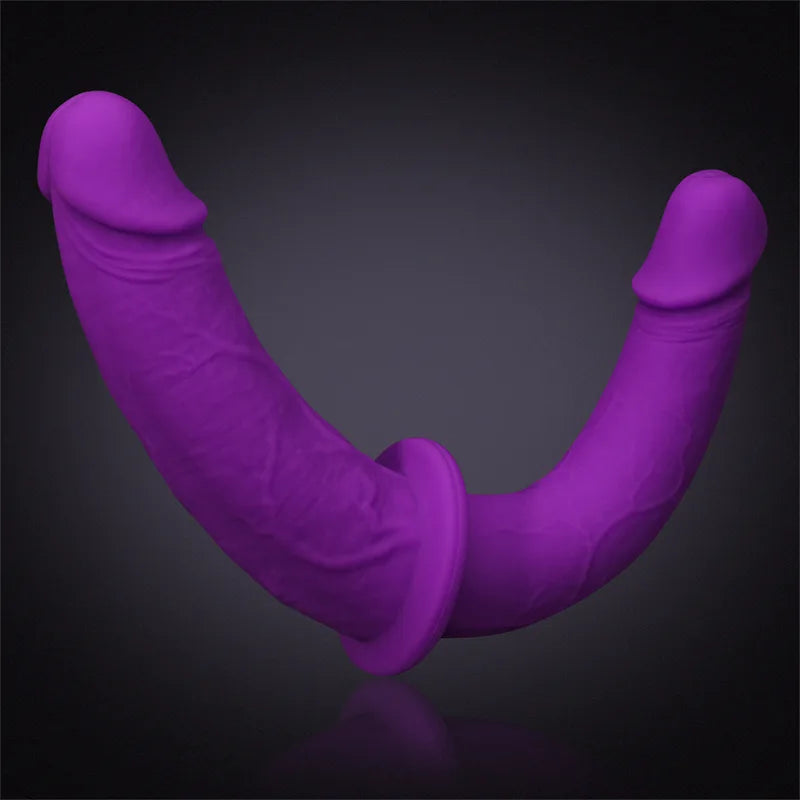 Purple Silicone Double-Ended Dildo 12 Inch