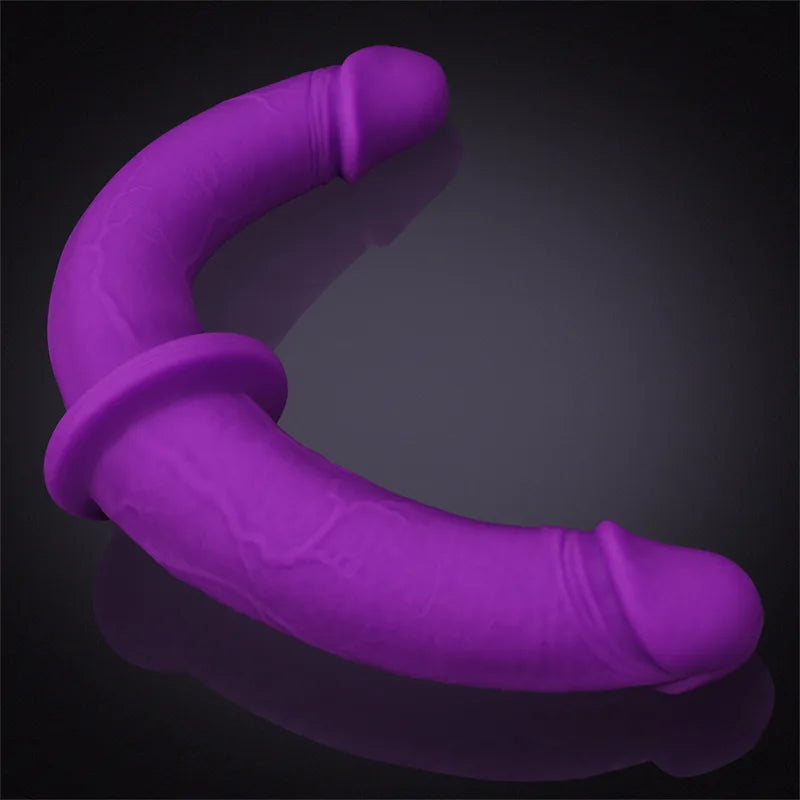 Purple Silicone Double-Ended Dildo 12 Inch