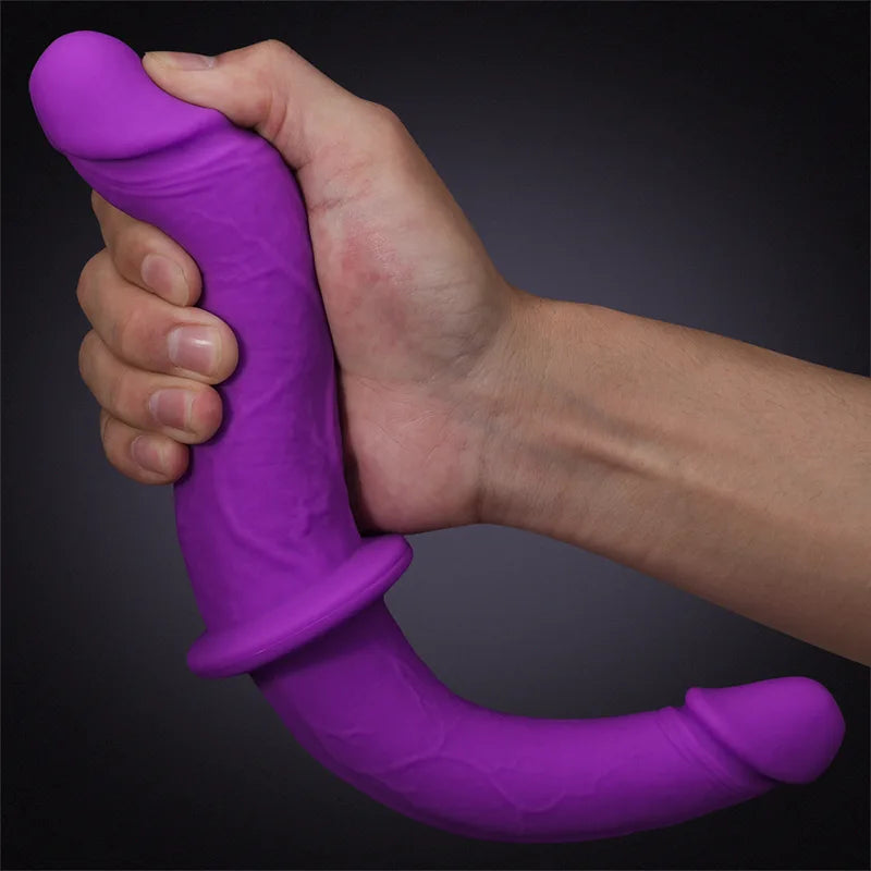 Purple Silicone Double-Ended Dildo 12 Inch