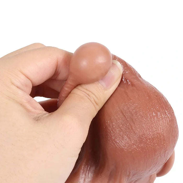 Tacton Realistic Silicone Sliding Skin Dildo 8.46 Inch