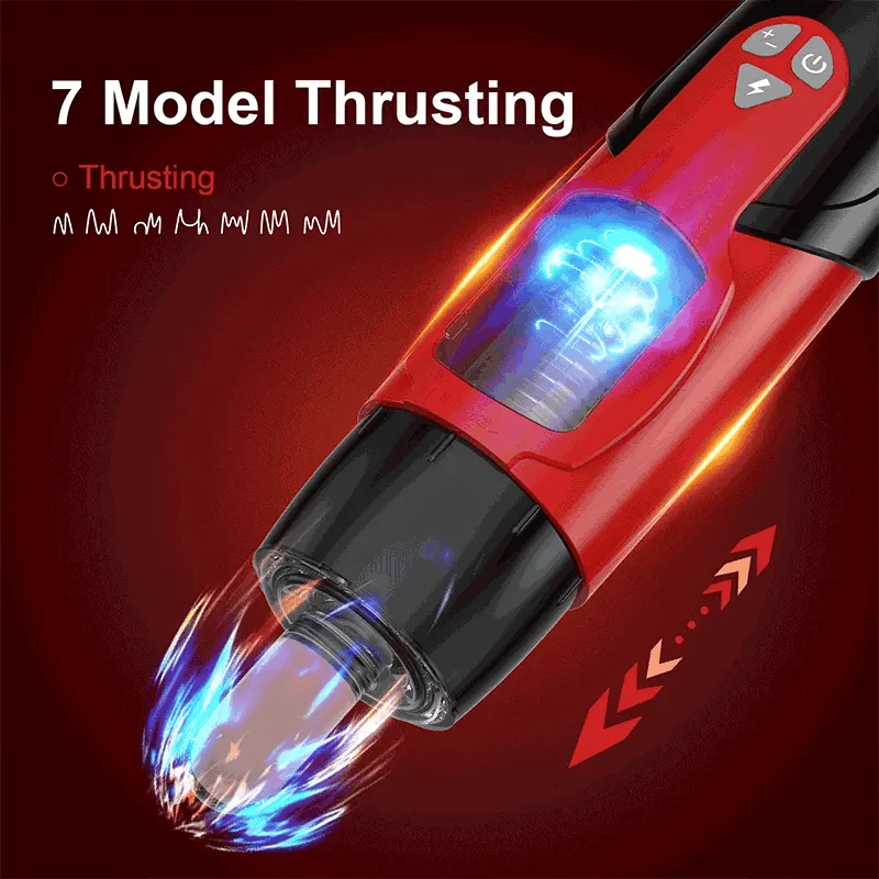 Rotation Telescopic Hands-Free Suction Cup Base Male Masturbator