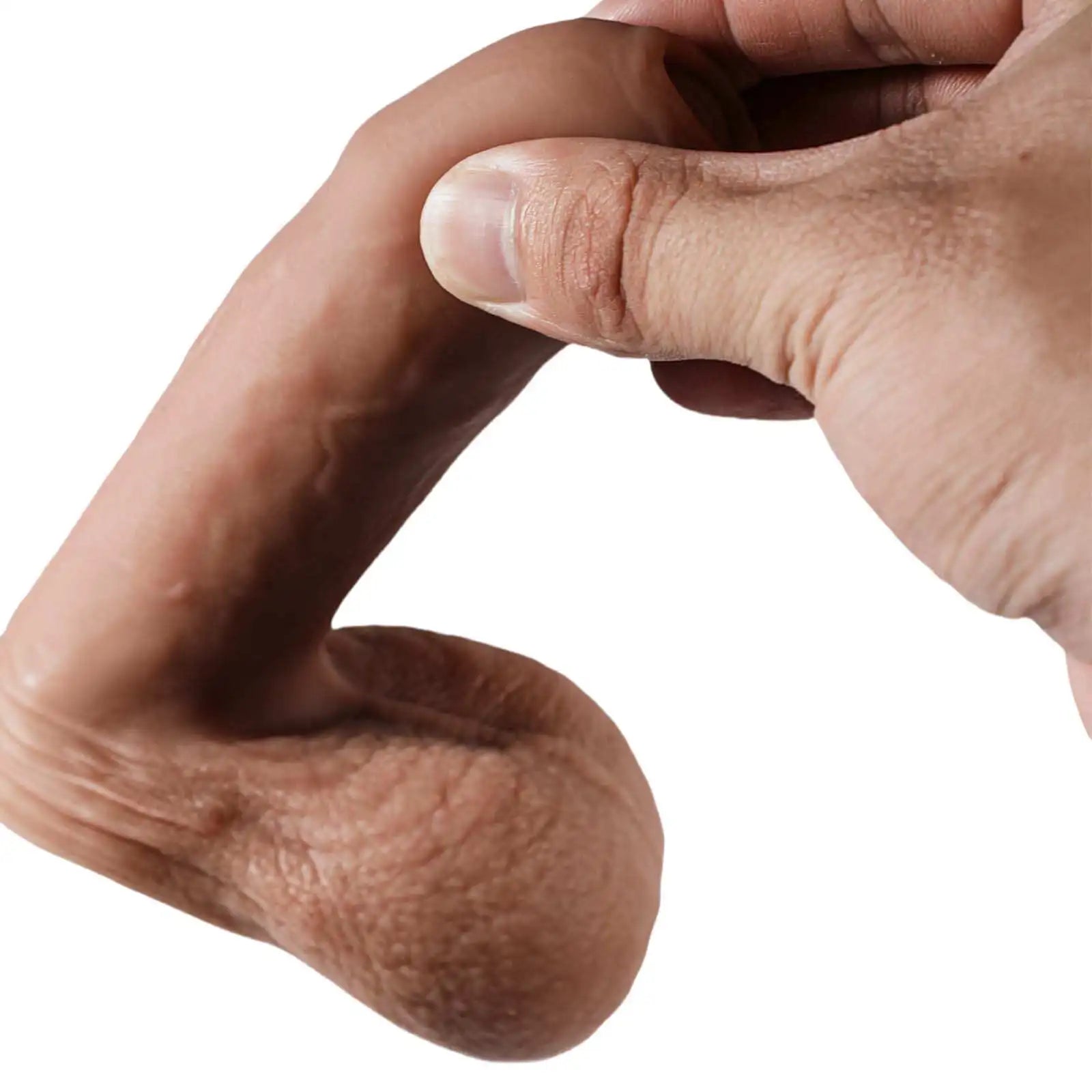 Silicone Flesh Color Soft Realistic Foreskin Dildo 5 Inch