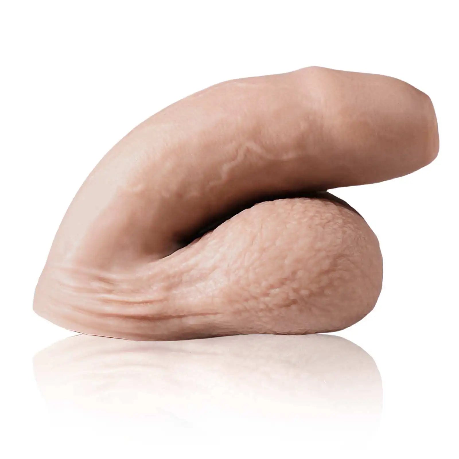 Silicone Flesh Color Soft Realistic Foreskin Dildo 5 Inch