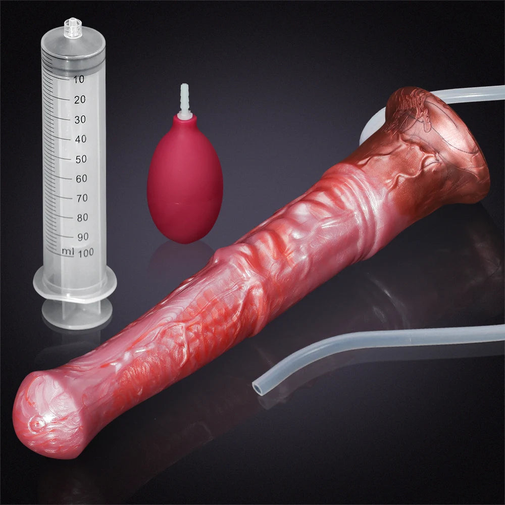 Silicone Horse Ejaculating Dildo 11.61 Inch