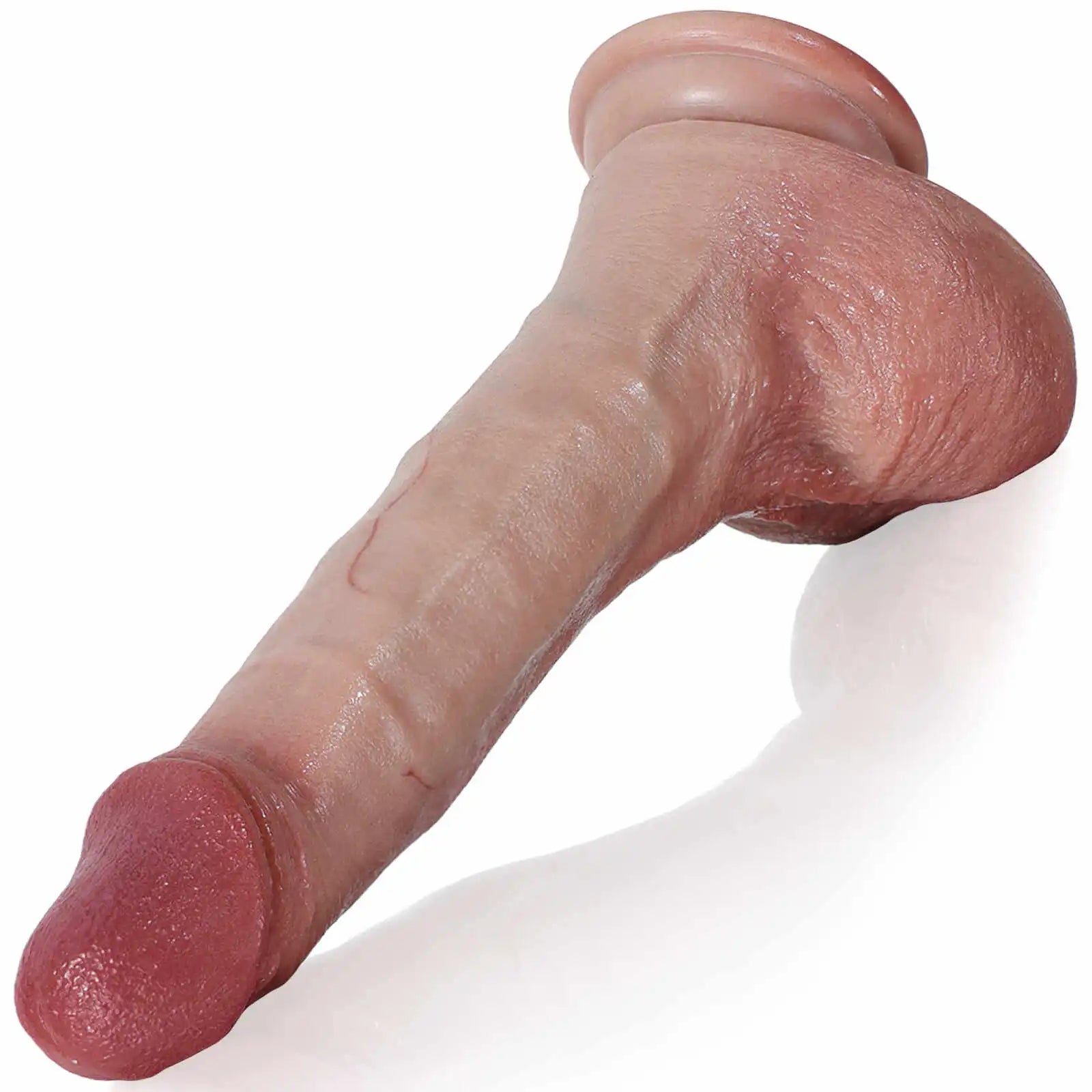 Silicone Realistic Dildo with Flexible Keel 7.9 Inch
