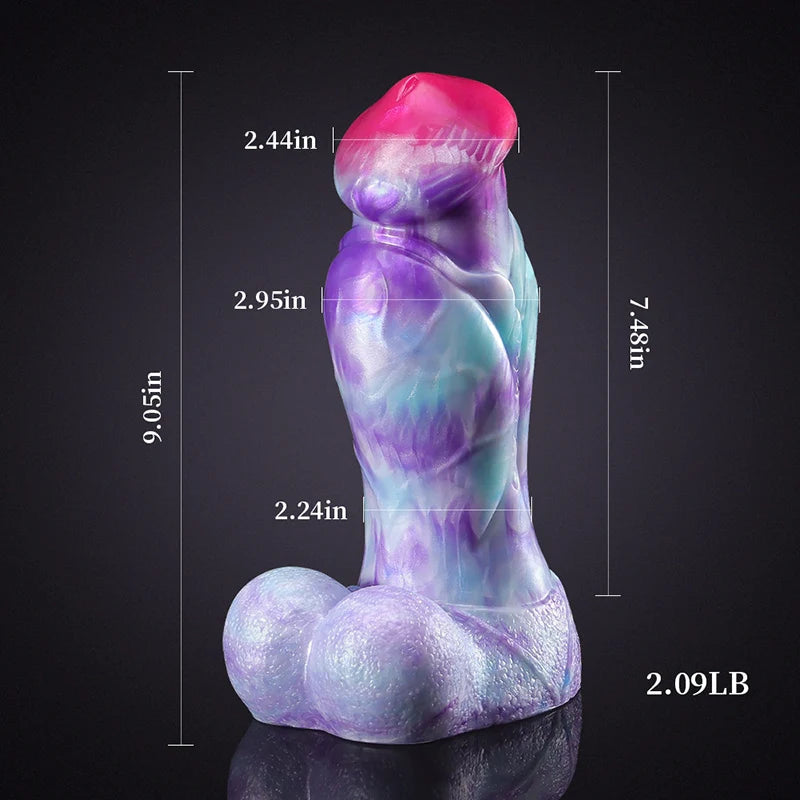 Silicone Thick Dog Dildo 9.05 Inch