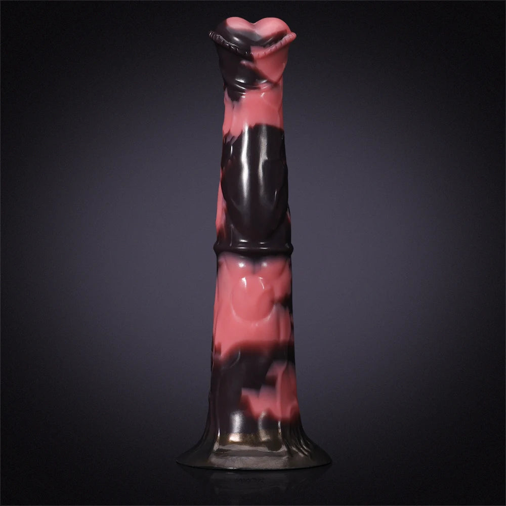 Trumpet Head Silicone Horse Dildo 12 Inch
