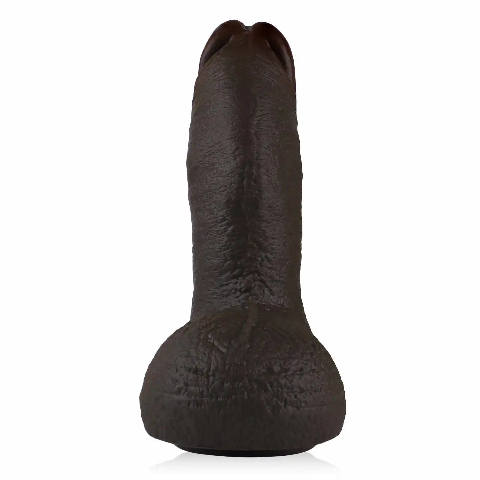 Ultra Thick Silicone Realistic Black Dildo 10.82 Inch