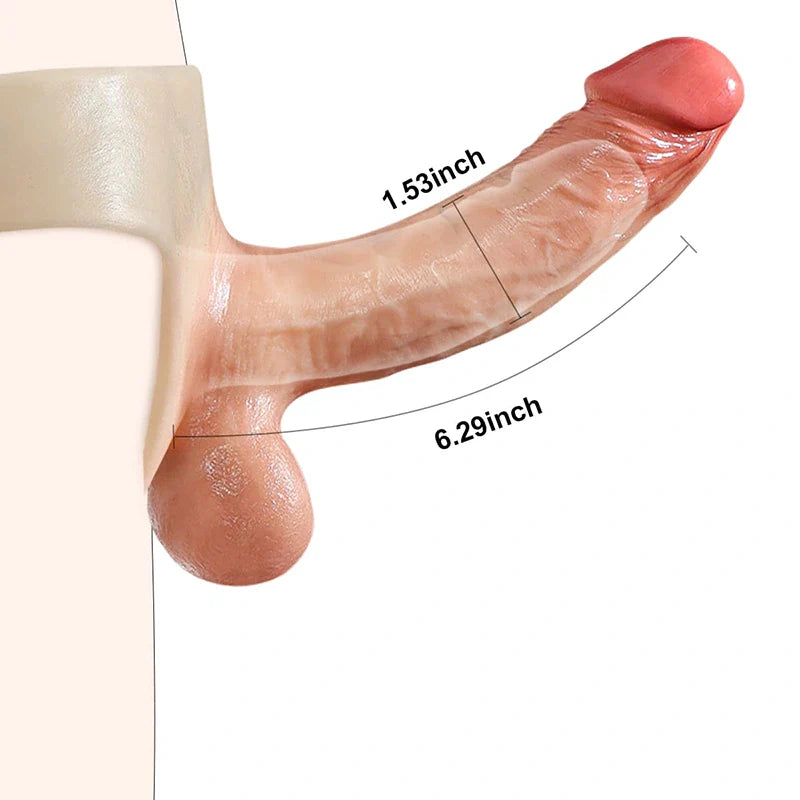 Wearable Hollow Dildo Strap on & Moving Balls