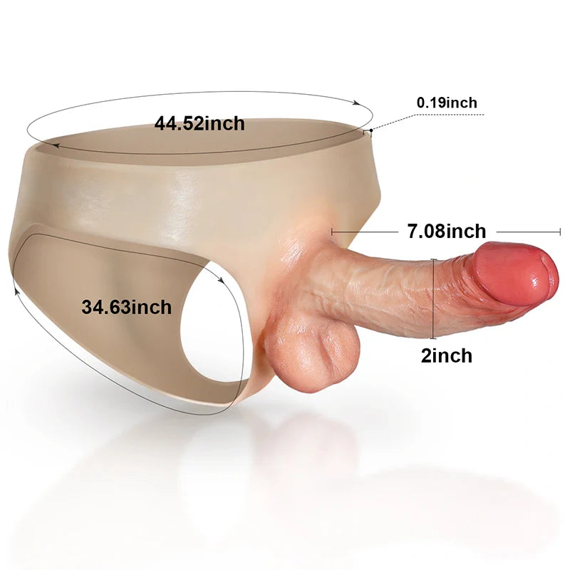 Wearable Hollow Dildo Strap on & Moving Balls