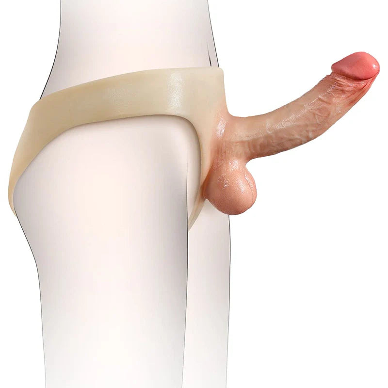 Wearable Hollow Dildo Strap on & Moving Balls