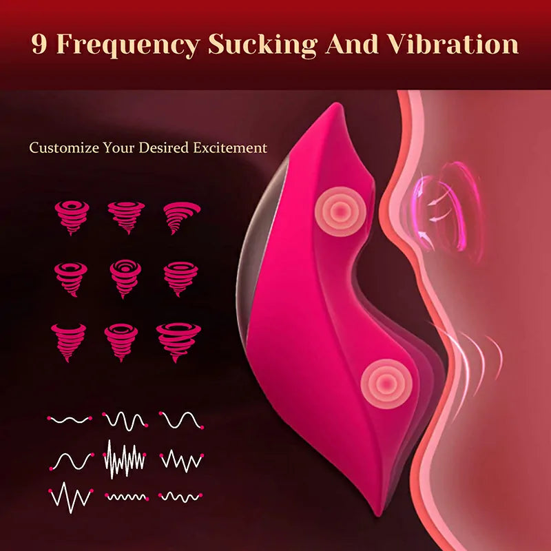 9 Frequency Sucking & Vibration APP Controlled Vibrator