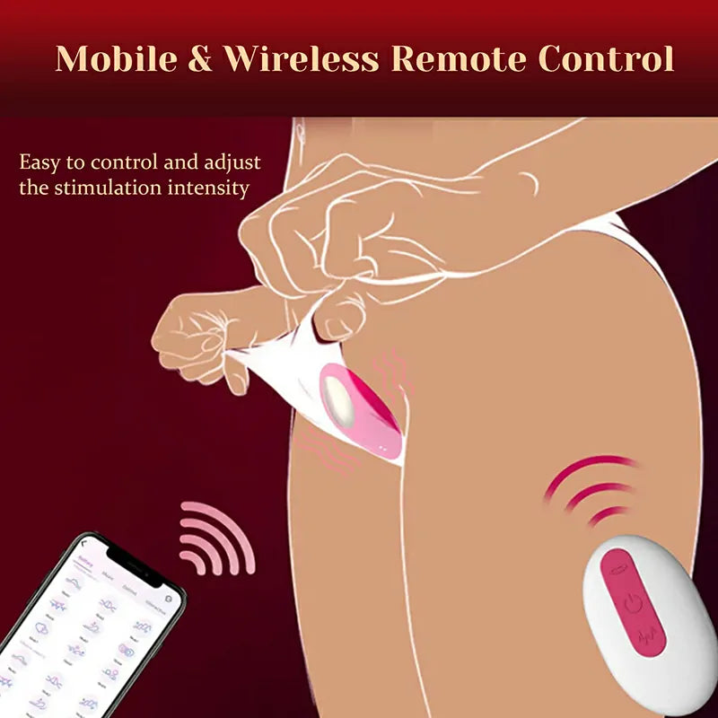 9 Frequency Sucking & Vibration APP Controlled Vibrator
